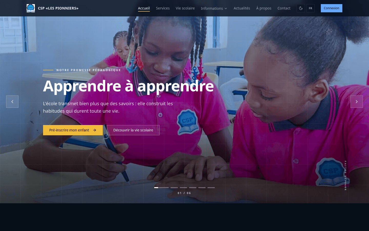 Site Les Pionniers